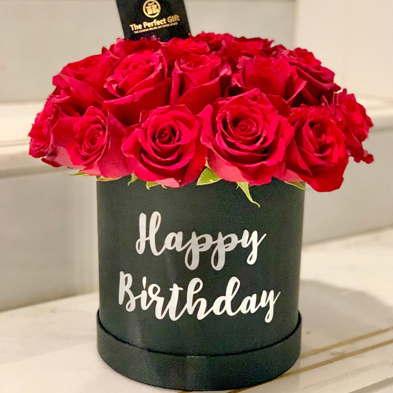 Birthday Day Gift Box with Roses - Delivery Dubai – The Perfect Gift® Dubai